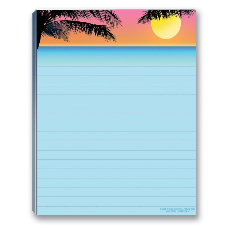Stonehouse Collection Beach Notepad Pack - 4 Assorted Beach Notepads - USA Made - Image 3